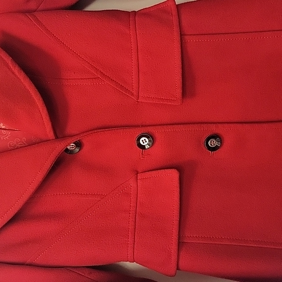 Jessica Simpson red pea coat - Picture 4 of 10